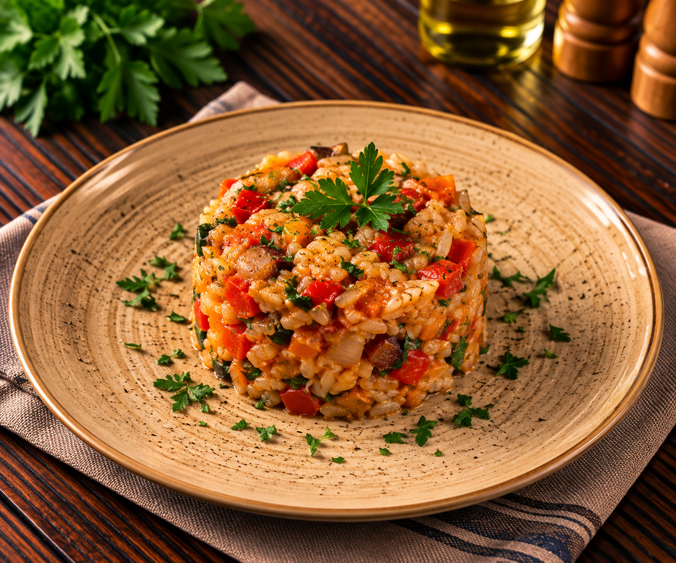Pilaf de orez cu legume