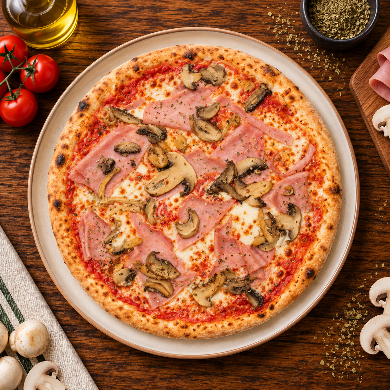 Prosciutto e Funghi