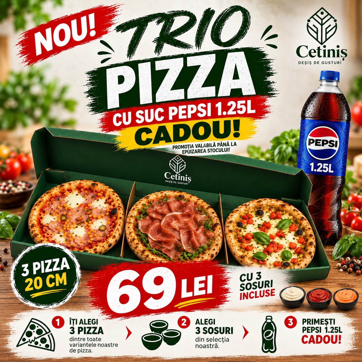 Pizza Trio